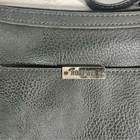 Roots Black Pebbled Faux Leather Crossbody Bag - Picture 4 of 15